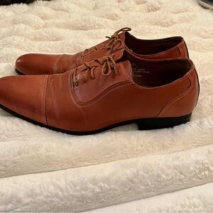 Men's Brown Leather Ferro Aldo Dress Shoes